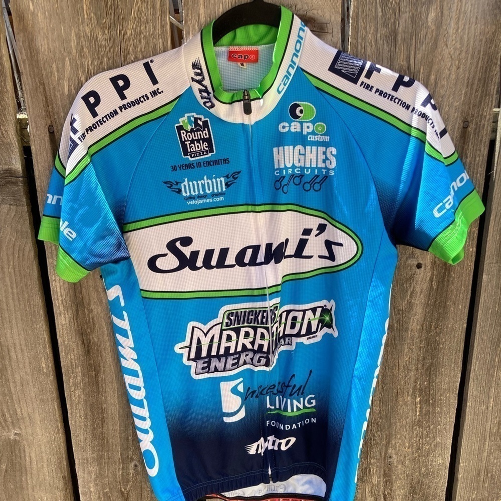 Women's Cap Cycling Jersey Shirt Multicolor M Visible Pocket Full Zip Bikes